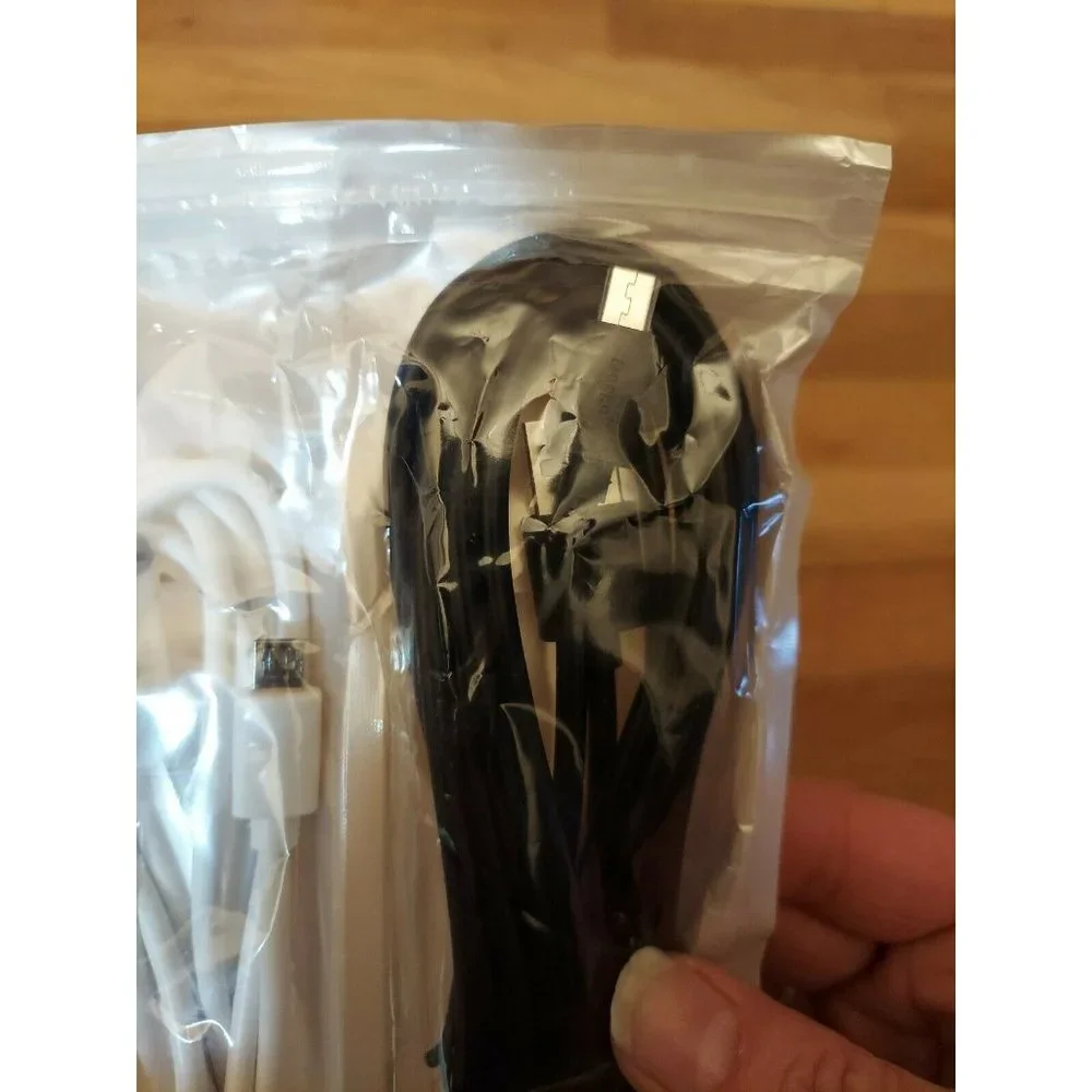 Deego PVC USB 6ft white + 10ft Black New